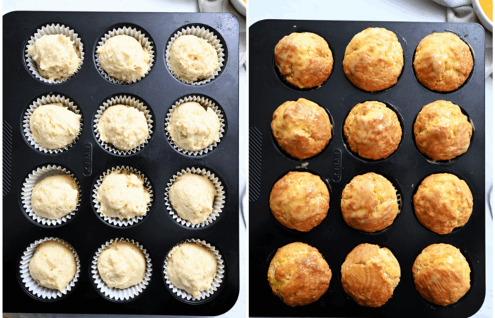 baked muffin in tins