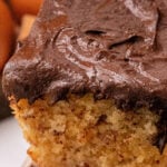 Banana Cake with Chocolate Icing