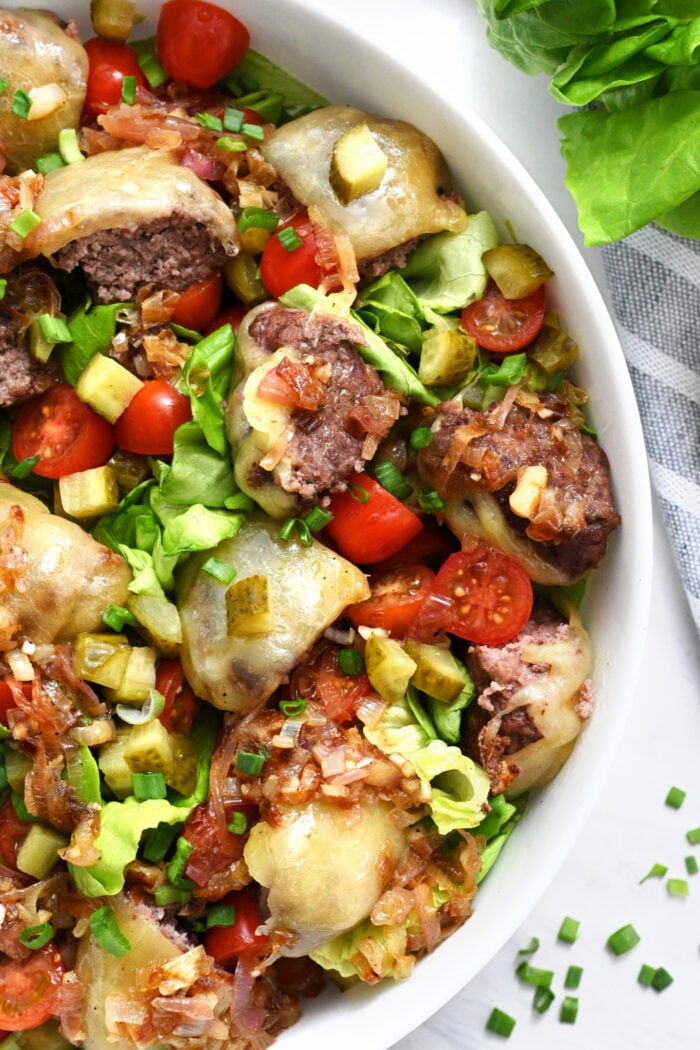 cheeseburger salads