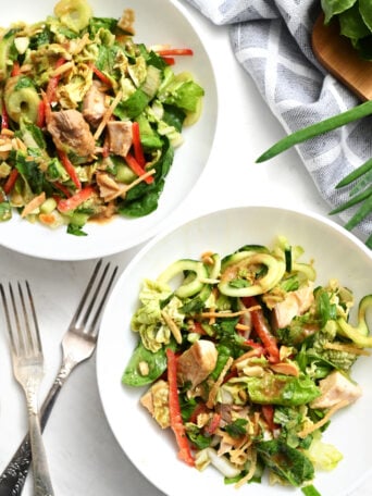 2 Asian chicken salads