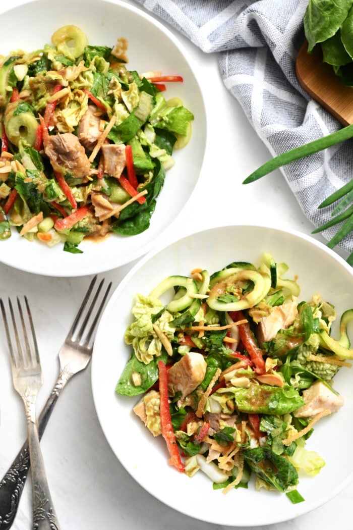 2 Asian chicken salads