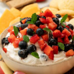 bowl of cream cheese dip