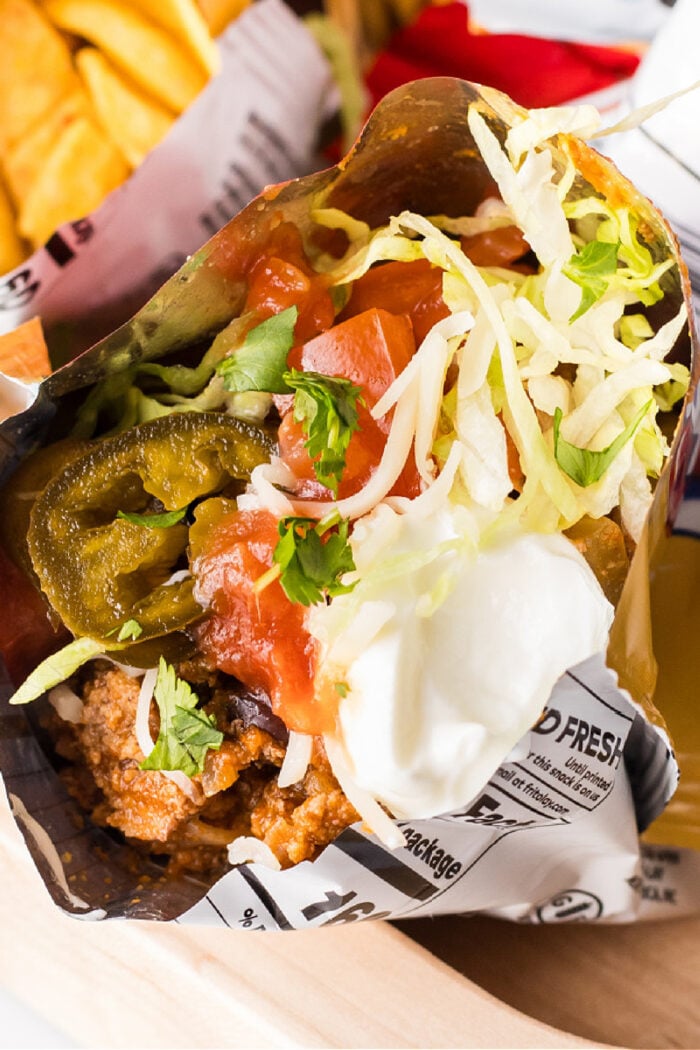 a walking taco