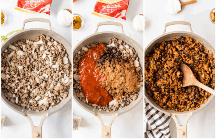 making ground beef with taco seasoning