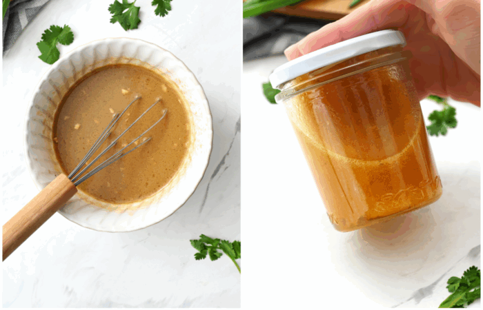 making Asian vinaigrette