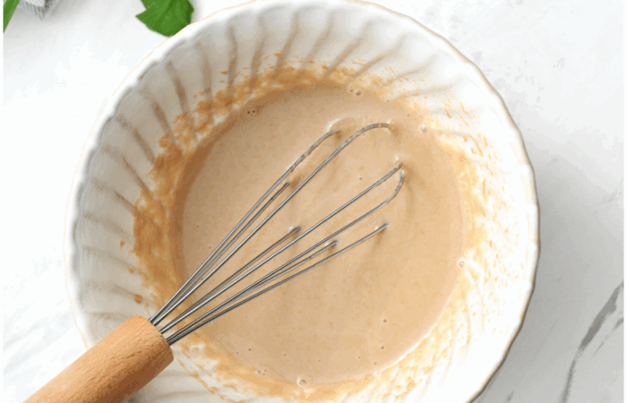 making a peanut sauce