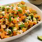 serving platter of Cucumber Melon Salad