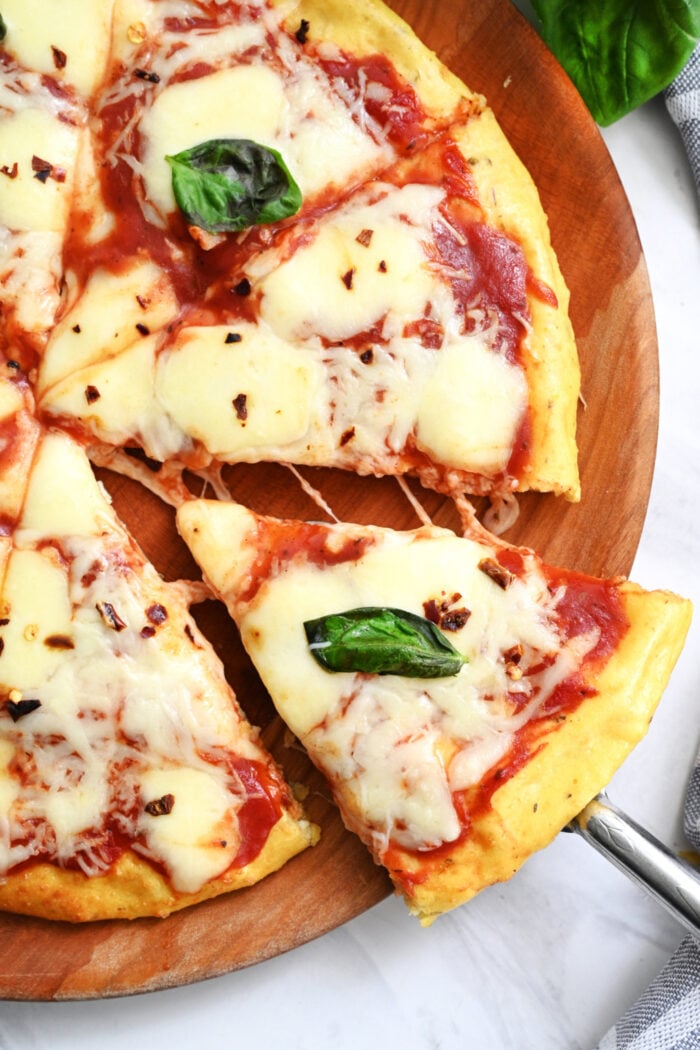 Cottage Cheese
Pizza with fresh basil