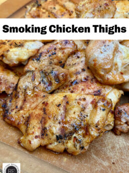 smoking chicken thighs
