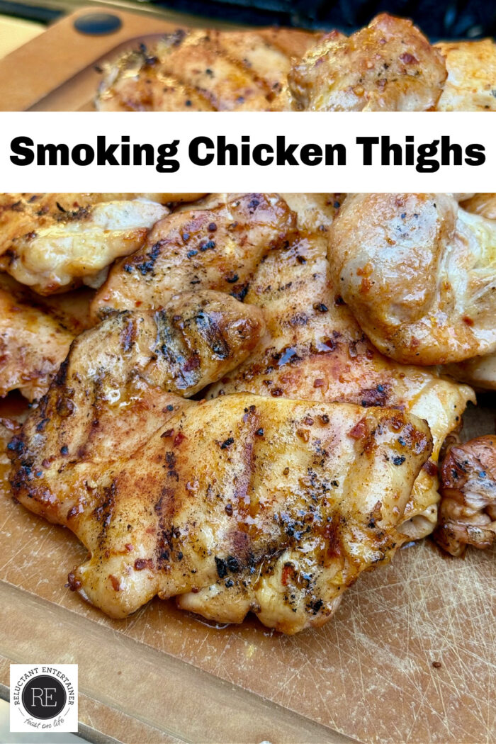 smoking chicken thighs