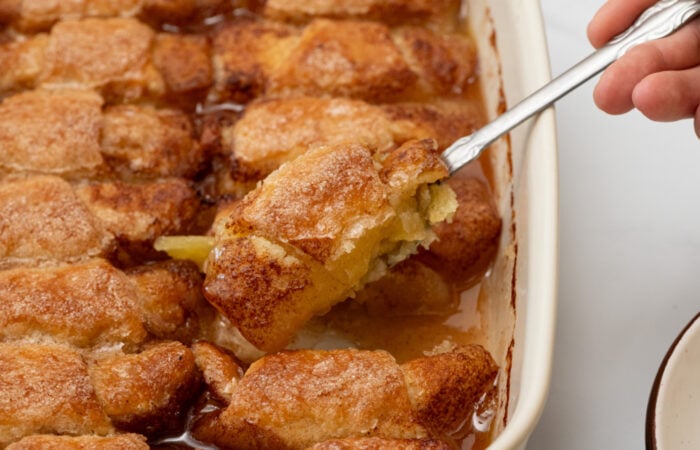 spoonful of peaches dumplings