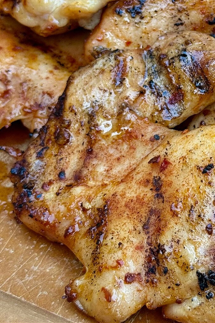 a boneless chicken thigh
