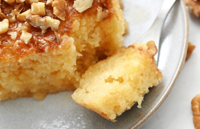 moist bite of cake