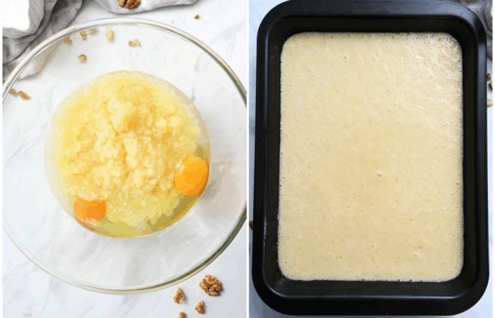 adding pineapple to cake recipe