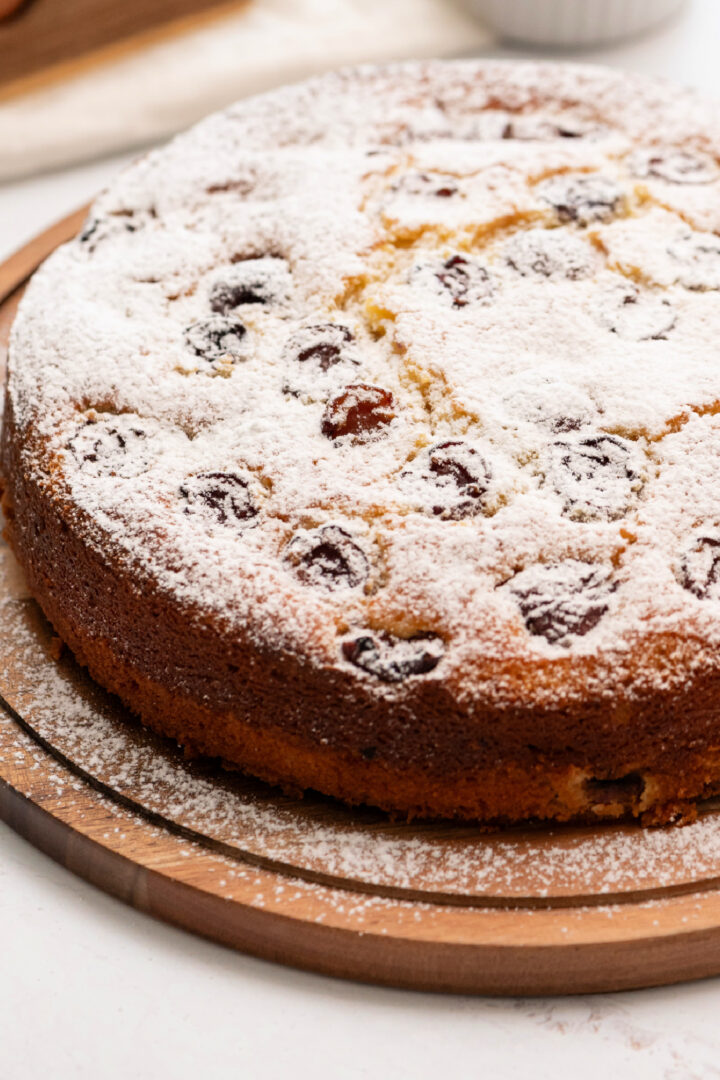 Cherry and Almond Ricotta Cake - Reluctant Entertainer