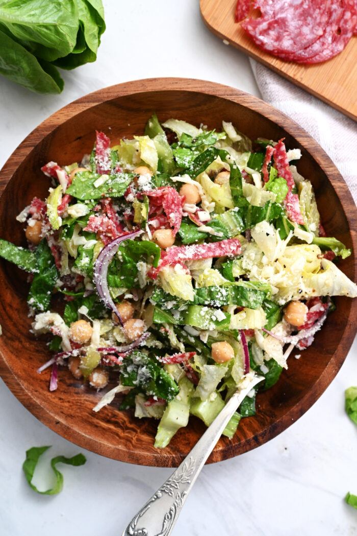 a big bowl of La Scala Salad