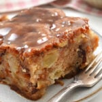 gooey Apple Pecan Cake with Caramel Glaze
