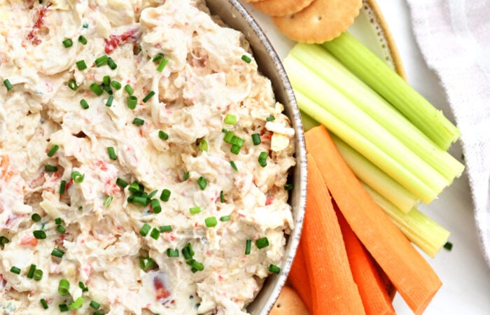crab dip with cruidite