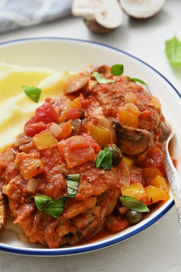 chicken and potatoes