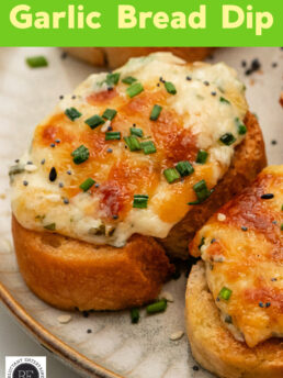a cheesy Garlic Bread crostini