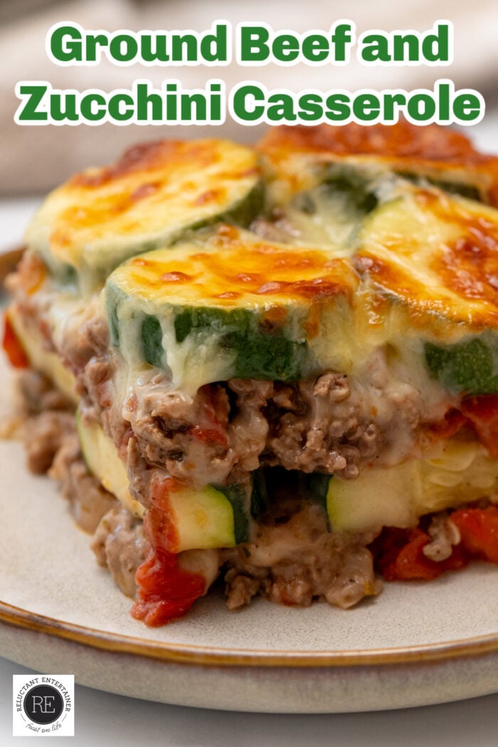 layered beef and zucchini
