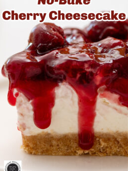 No Bake Cherry Cheesecake