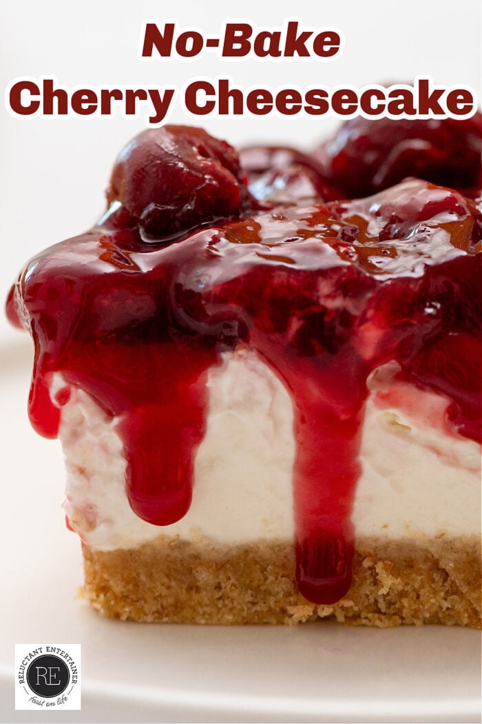 No Bake Cherry Cheesecake