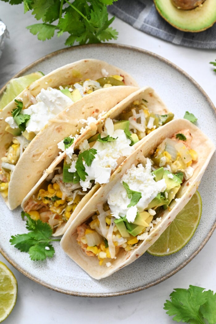 chicken tacos with cheese