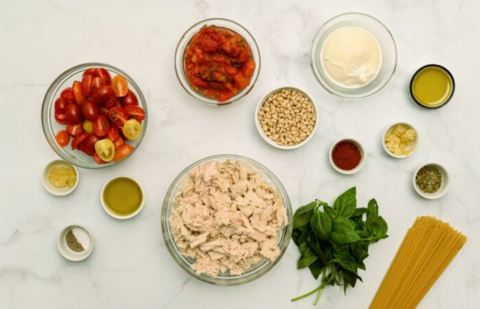 ingredients to make Rotel chicken spaghetti