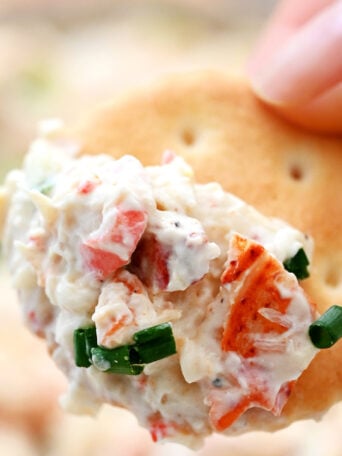 cold crab dips on crackers