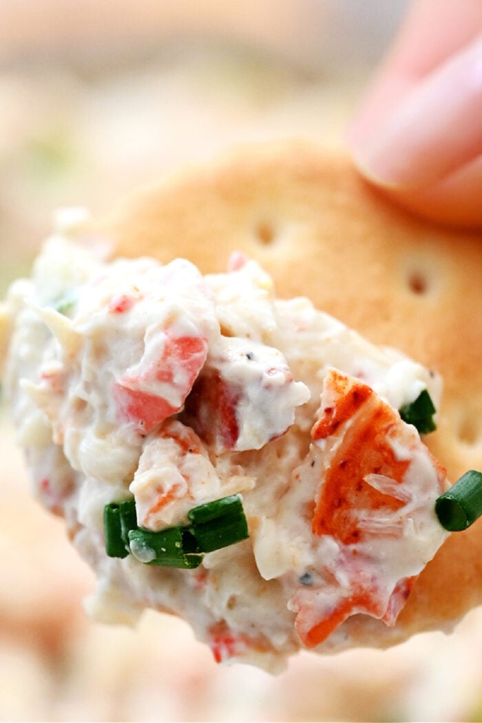 cold crab dips on crackers