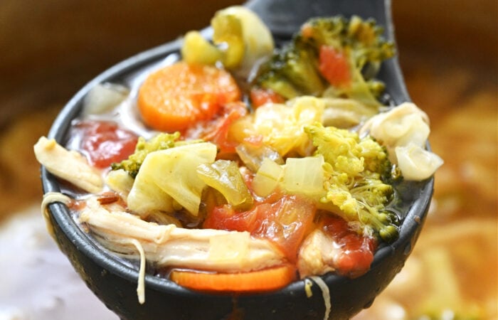 ladle of soup