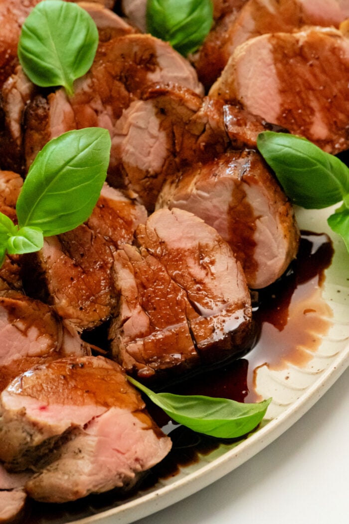 Bruschetta Pork Tenderloin with Balsamic