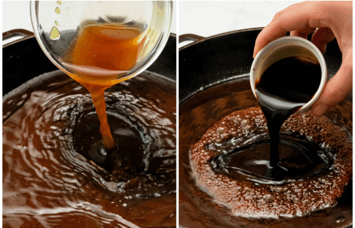 making a glaze sauce