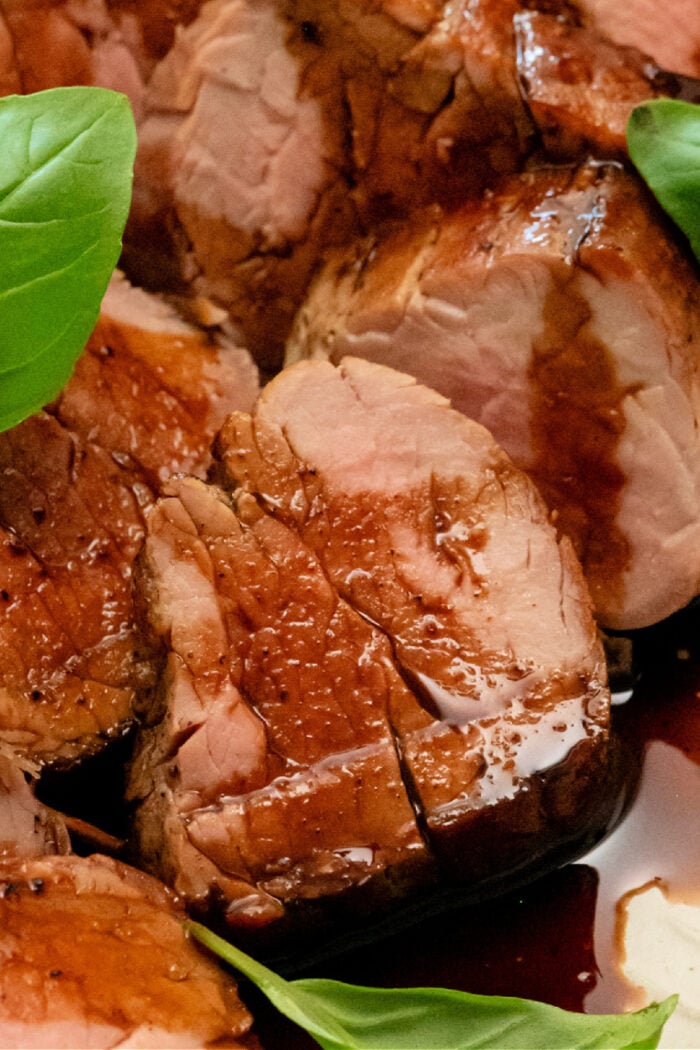 pork with balsamic sauce