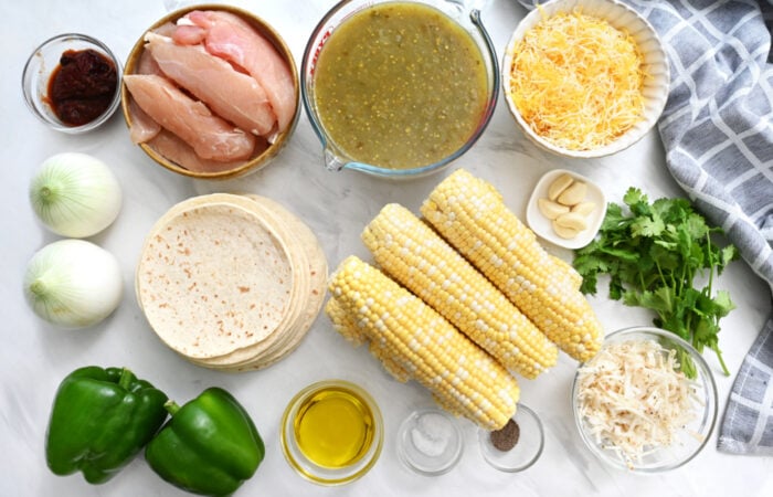 ingredients to make Sheet Pan Chicken Tacos