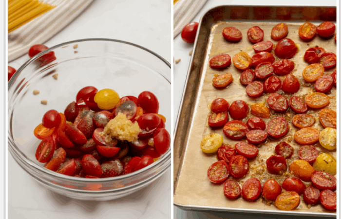 roasting tomatoes