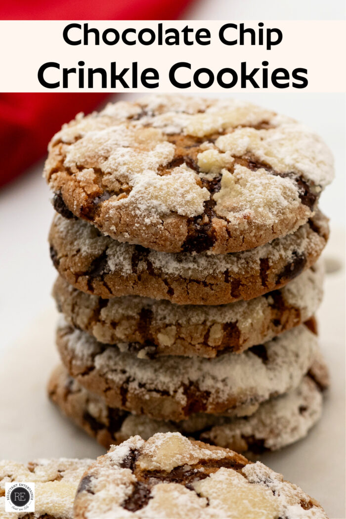 Chocolate Chip Crinkle Cookies