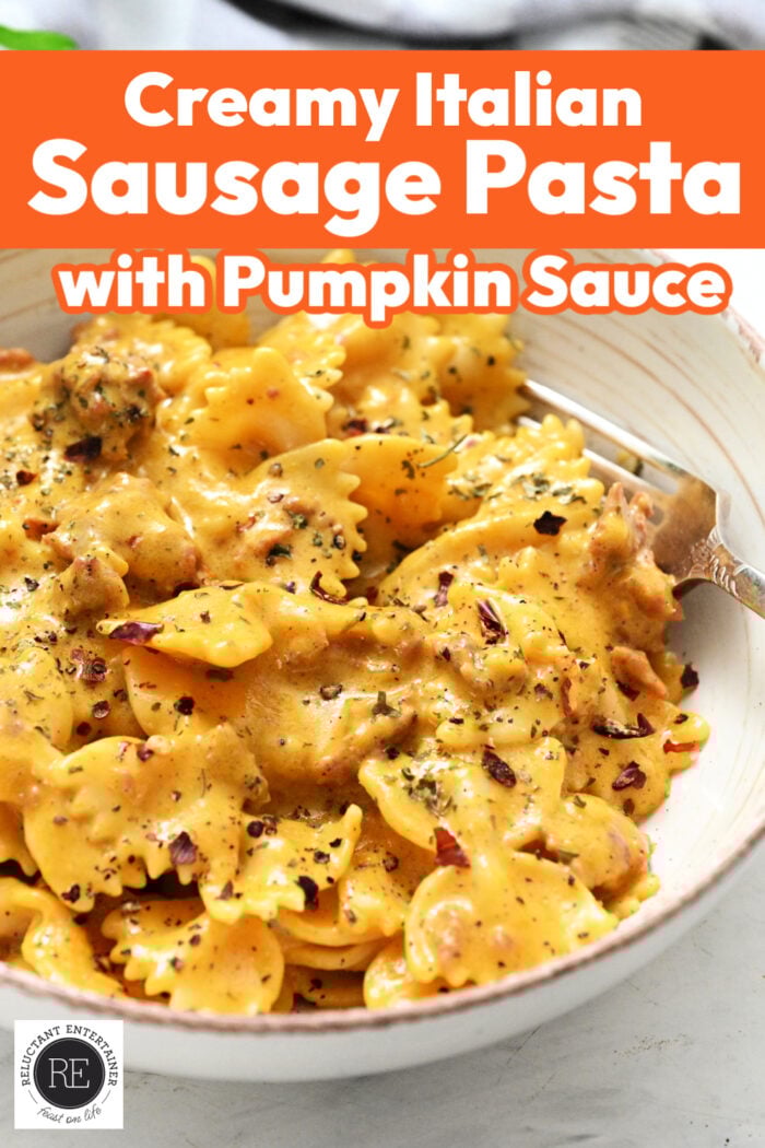 Creamy Italian Sausage Pasta (with Pumpkin Sauce)