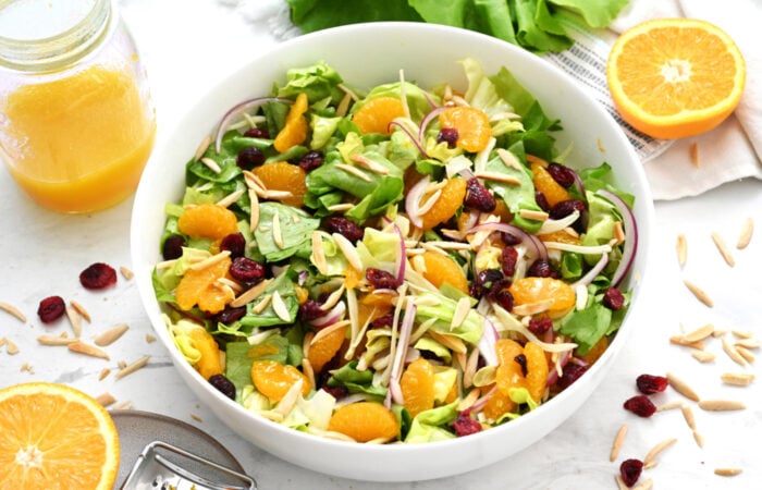 a Orange Juice Salad Dressing (with Orange Salad)