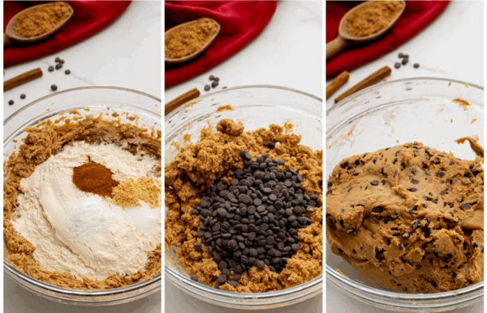 making cookie dough
