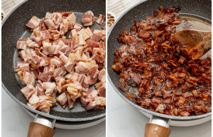 cooking bacon