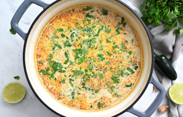pot of White Chicken Chili