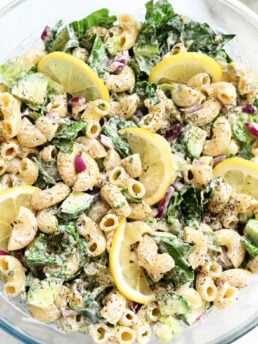 Creamy Dill salad with elbow macaroni