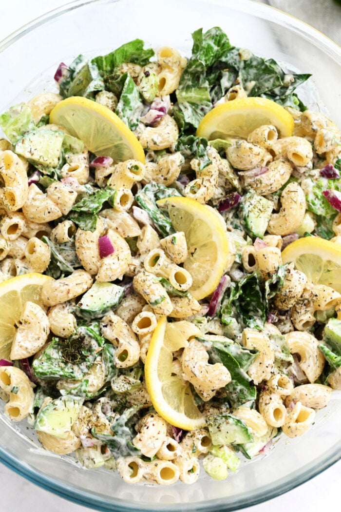 Creamy Dill salad with elbow macaroni