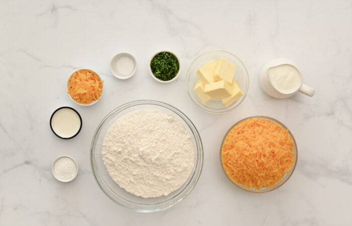 ingredients to make Buttermilk Cheese Scones