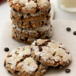 plate of Chocolate Chip Crinkle Cookies