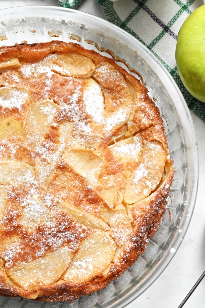 apple flan French dessert