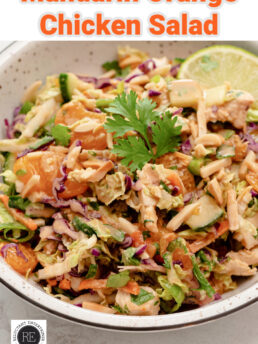 Mandarin Orange Chicken Salad serving