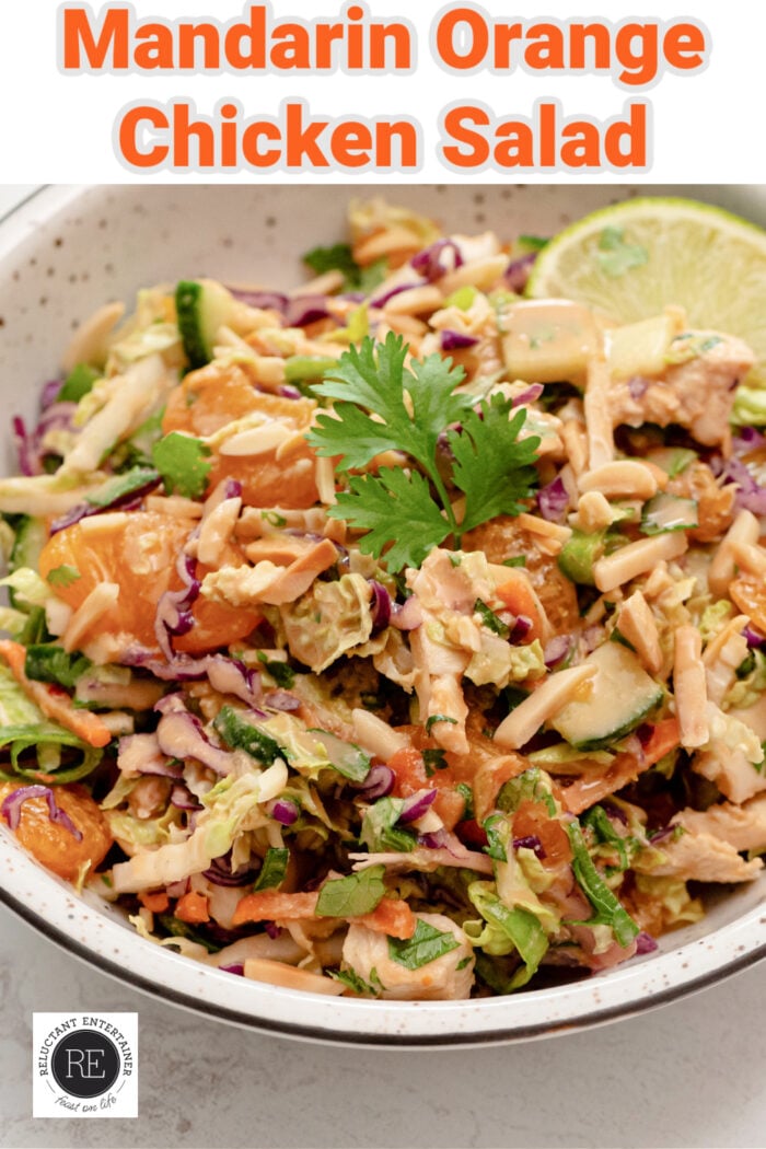 Mandarin Orange Chicken Salad serving